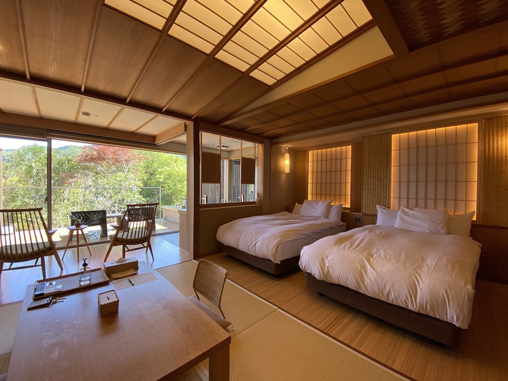Japanese Twin Room "HATSUSE" with Open Air Bath, Non Smoking photo 1