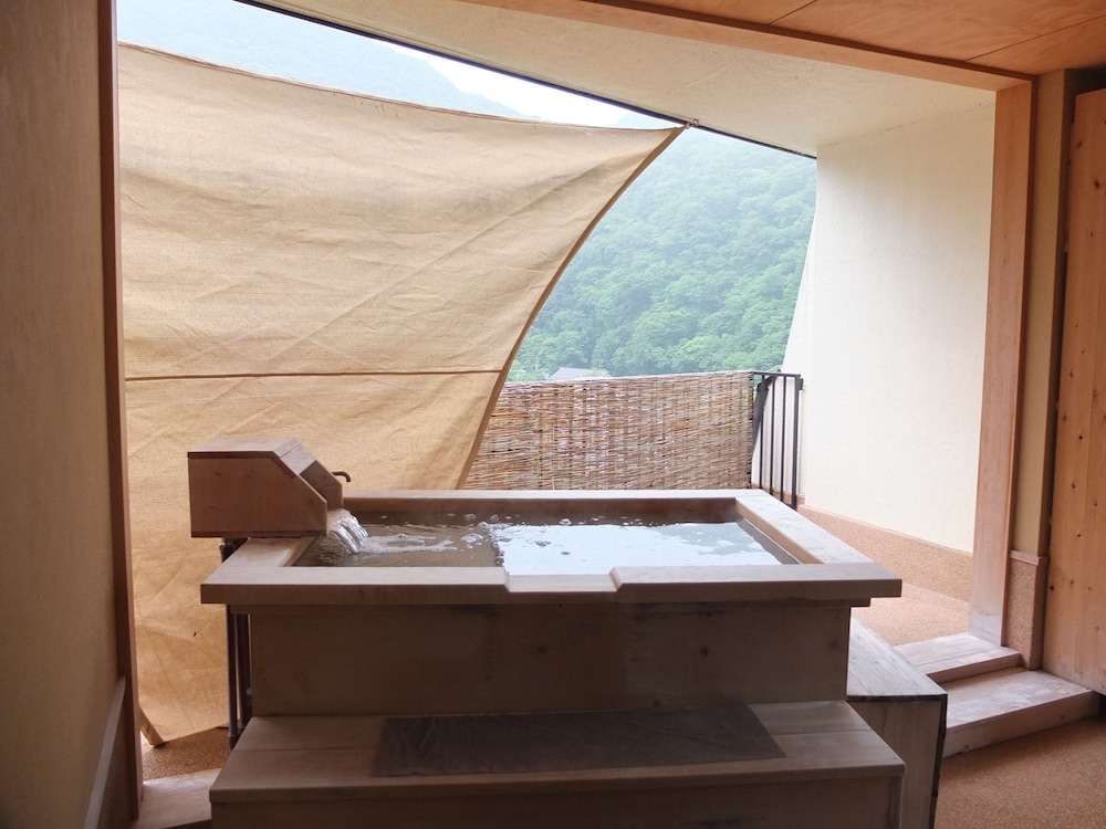 Half board (Dinner: Sukiyaki) – Japanese Room with Open Air Bath, Mountain View photo 3