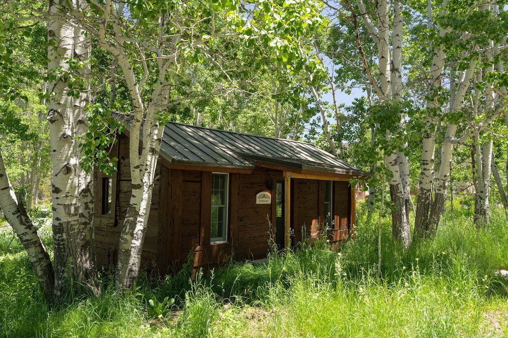 小屋，1张大床，壁炉