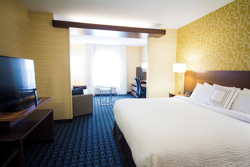 Suite, 1 King Bed with Sofa bed (Hearing Accessible)