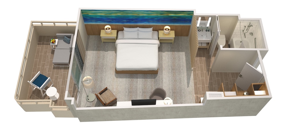 Room, 2 Double Beds, Oceanfront (Diamond Head) thumbnail 6