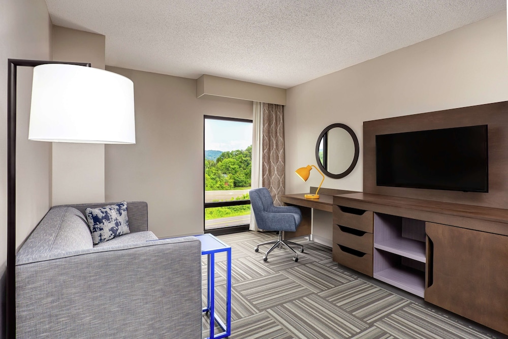 Suite, 1 King Bed with Sofa bed, Accessible (Mobility & Hearing, Roll-in Shower) - Photo 3