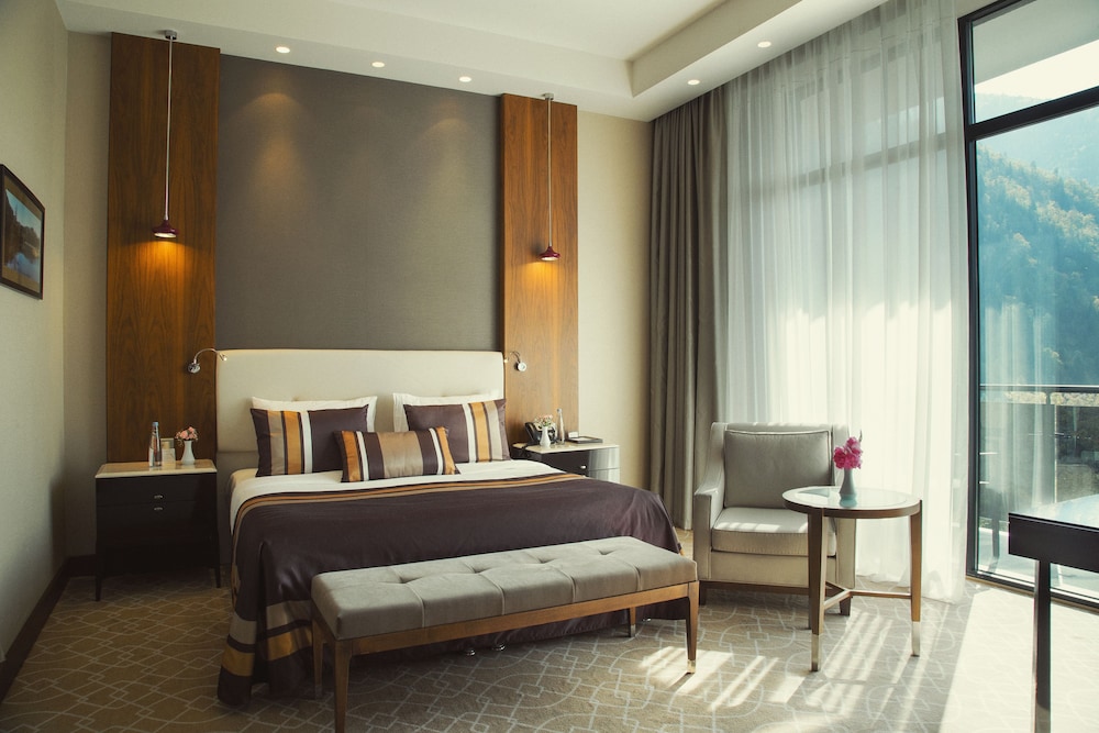 Deluxe Double Room, 1 King Bed, Bathtub, City View photo 2