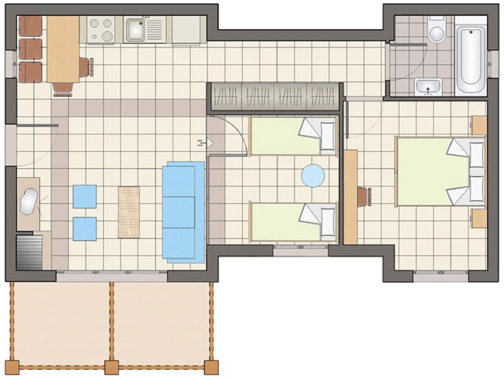 Villa, 2 Bedrooms, Non Smoking, Sea View