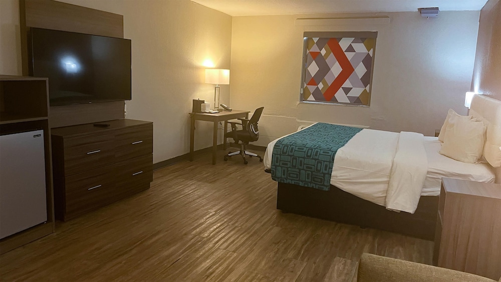 Room, 1 King Bed with Sofa bed, Non Smoking, Refrigerator & Microwave photo 3