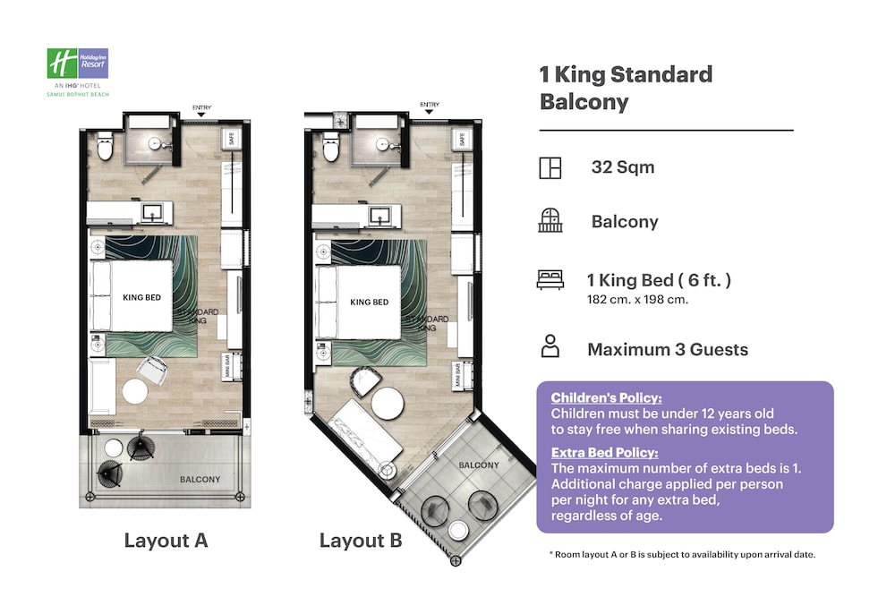 Standard Room, 1 King Bed, Balcony - Photo 7