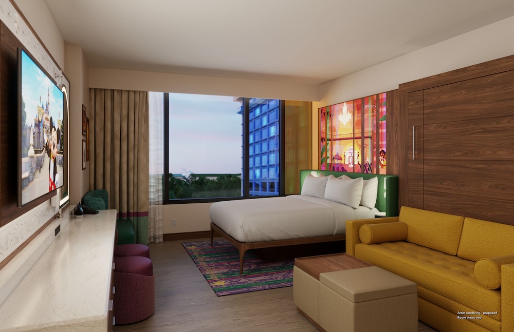 Deluxe Studio - Standard View Hearing Accommodation - Visual Alarm Notification Queen Bed and Queen photo 1
