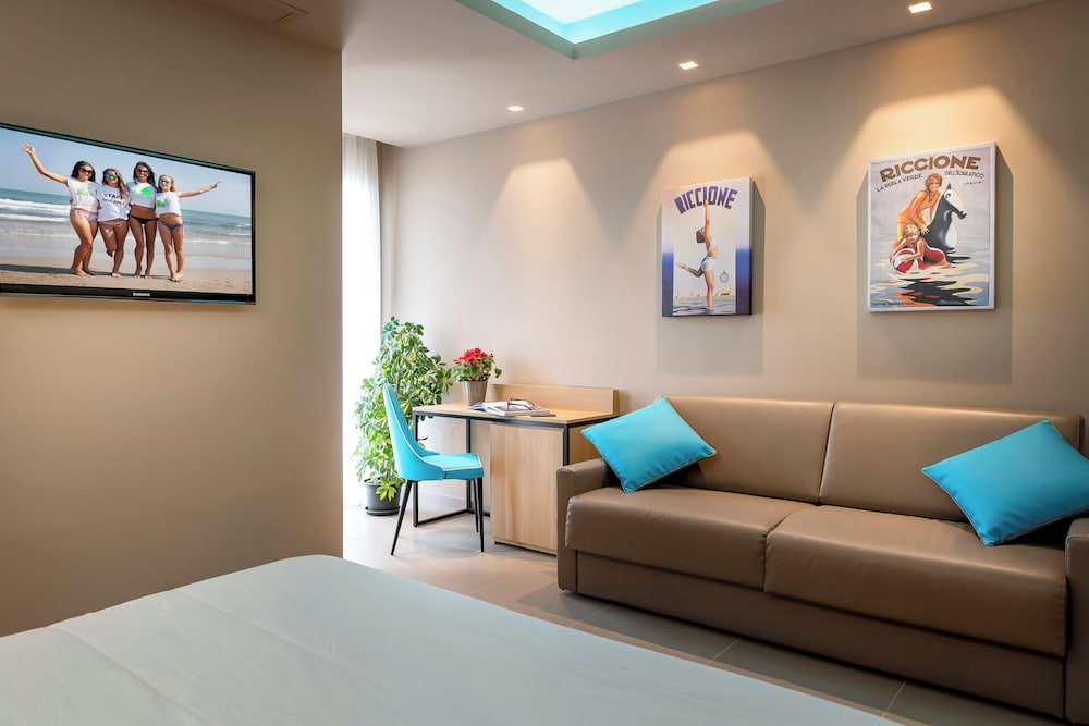 Junior Room, 1 Queen Bed with Sofa bed, Balcony, Beach View