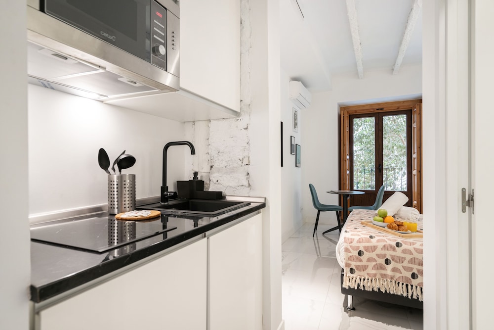 Estudio en la Ciudad, 1 Cama Doble, Cocina, Vista a la Ciudad