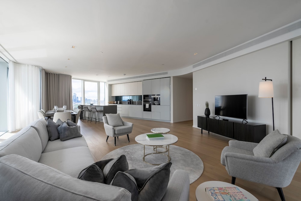 Deluxe Riverside Lejlighed Med Udsigt Over Byen, Billede 22