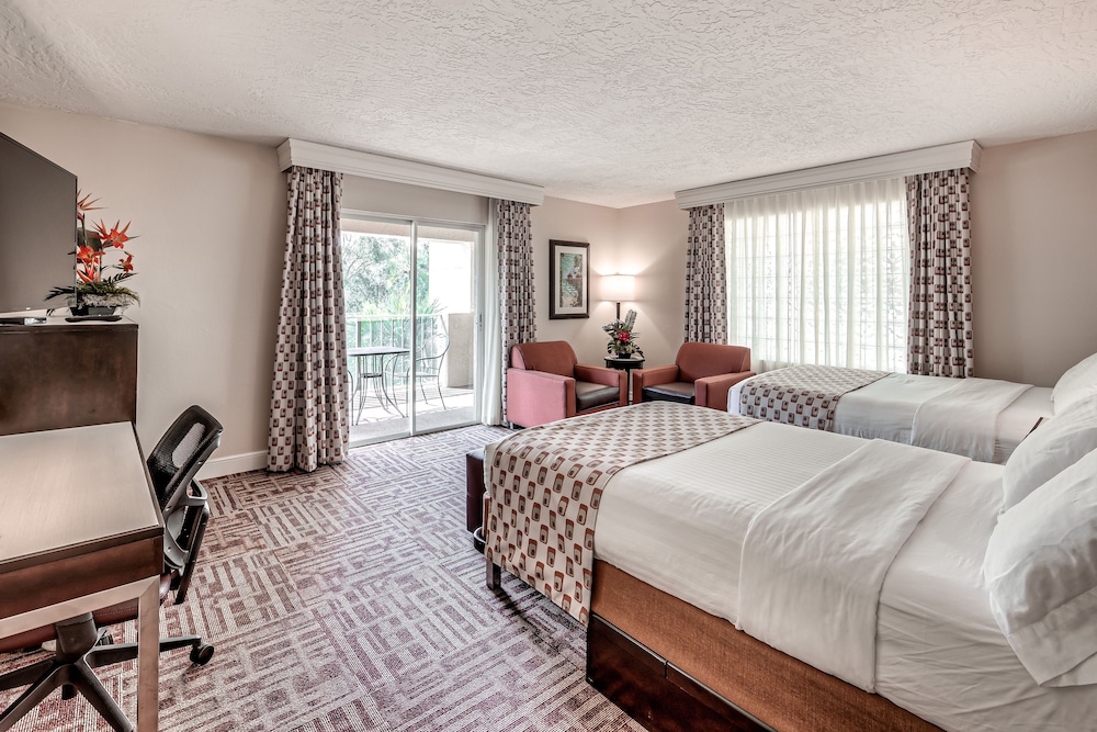 Room, 2 Double Beds, Accessible, Pool View (Hearing) - Photo 2