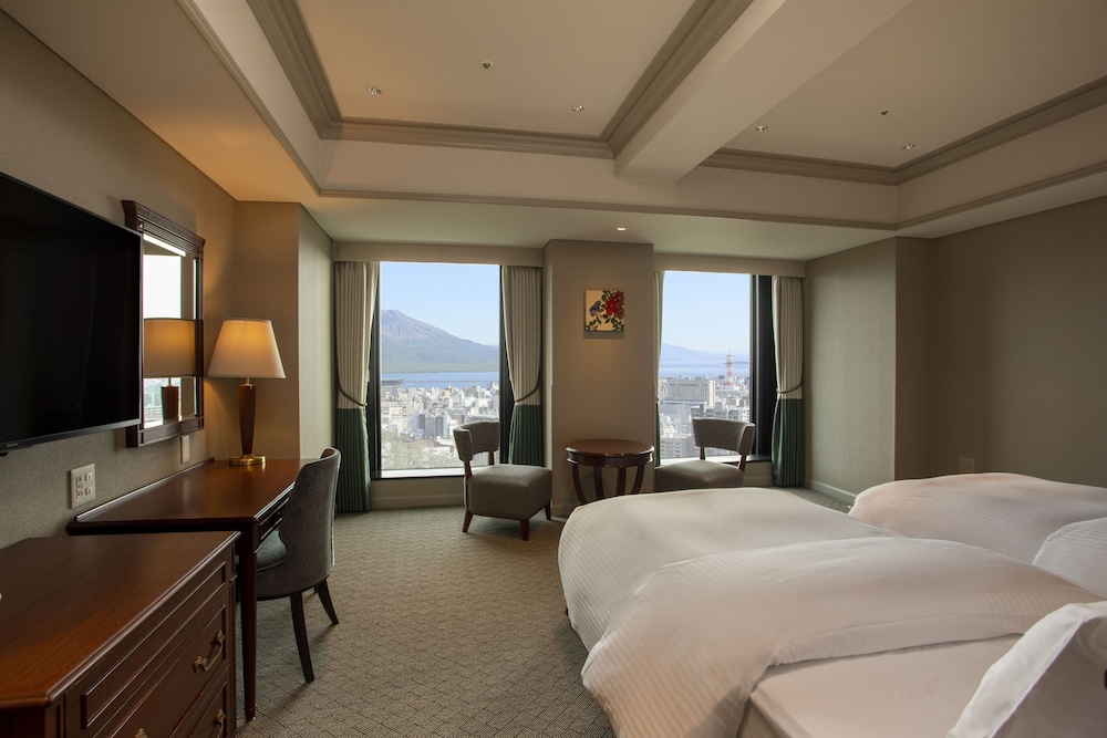Grand Twin, Mt. Sakurajima View, Non Smoking (No Extra Bed)