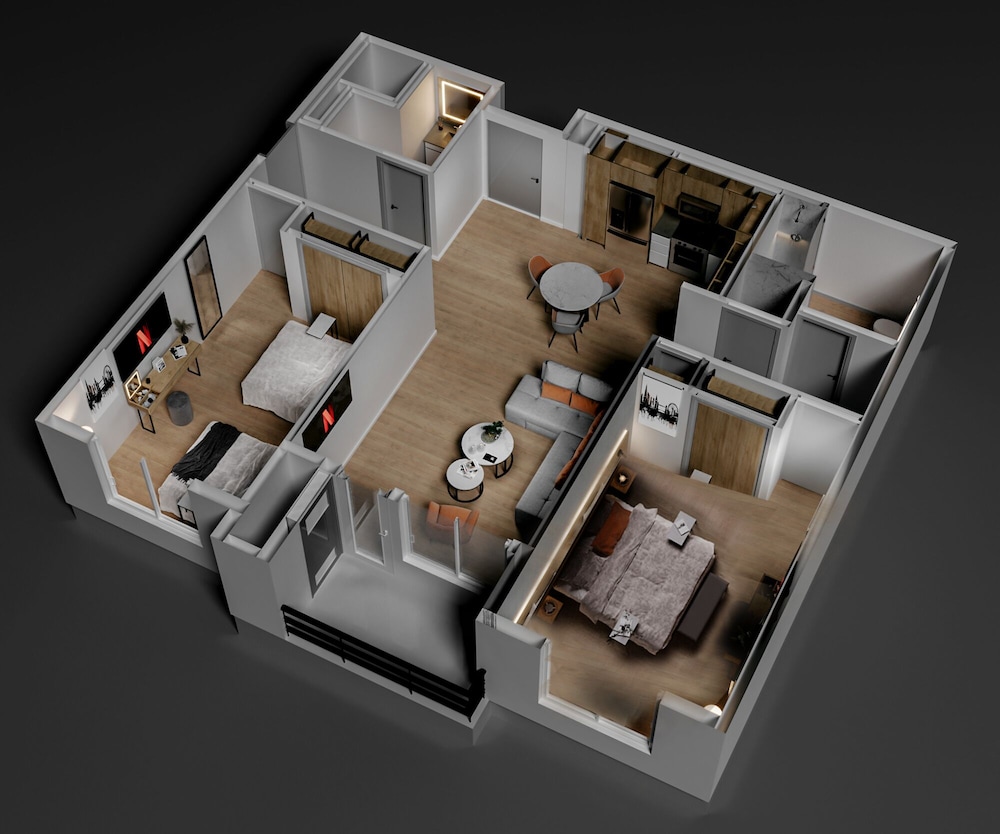 Two Bedroom Residence - King & Two Queens