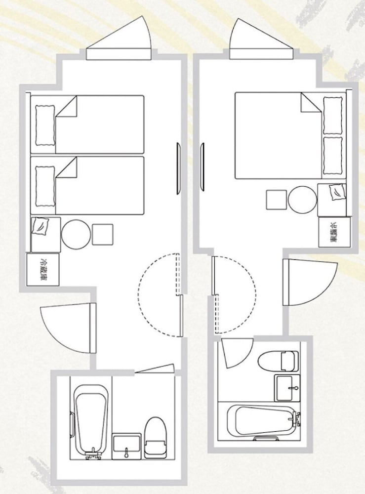 Connecting Room with 2 Single Beds and 1 Queen Bed - Photo 6