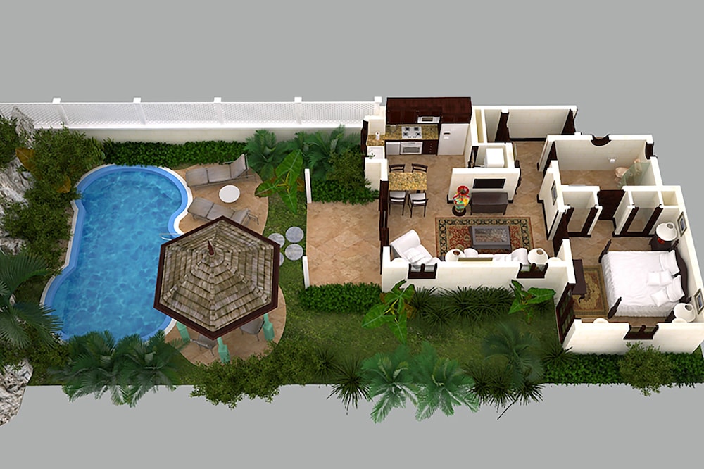 Suite, 1 Bedroom, Private Pool, Garden View