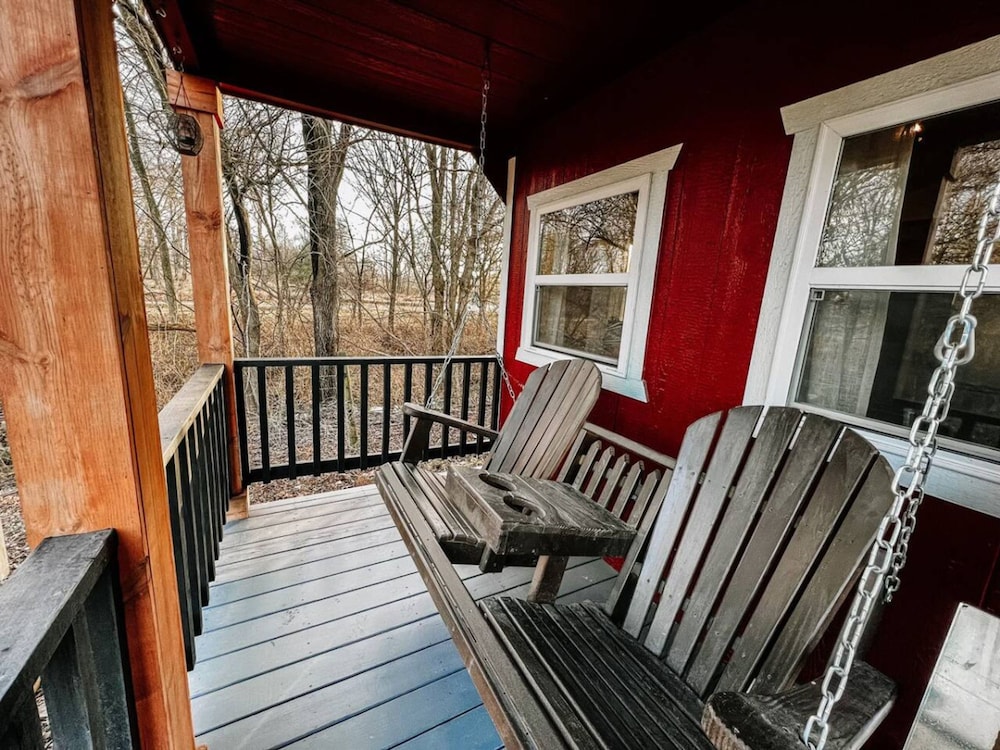 Ruby s Red Cabin Hot Tub Nature Horses Indy, Billede 26