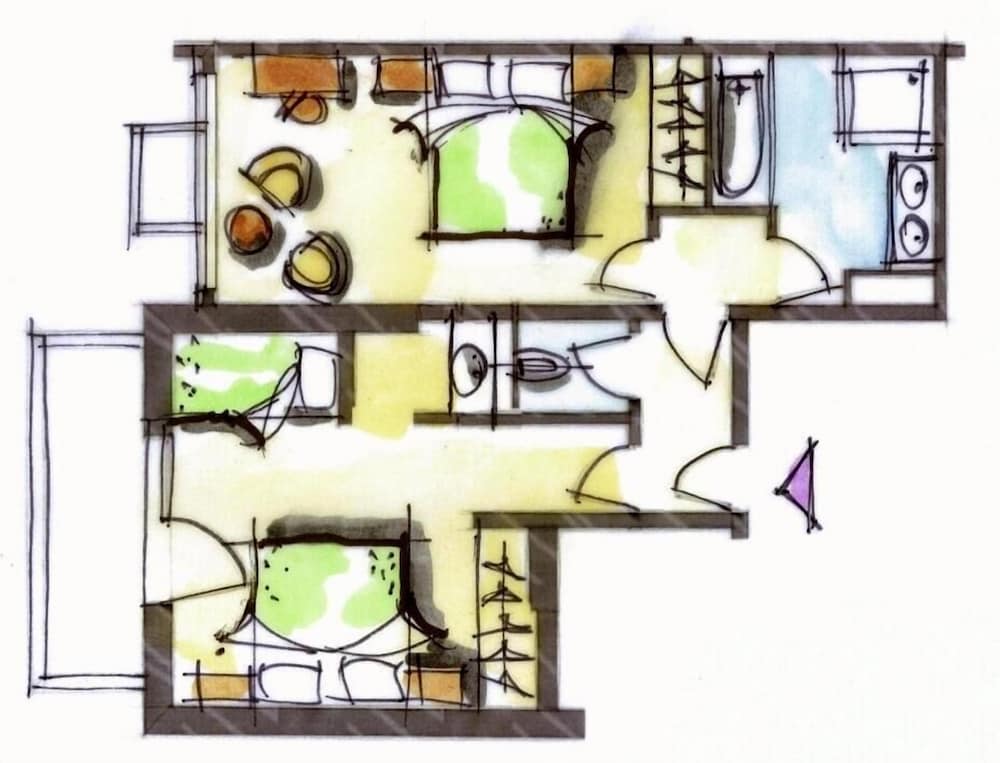 Suite Familiale, 2 chambres, vue ville