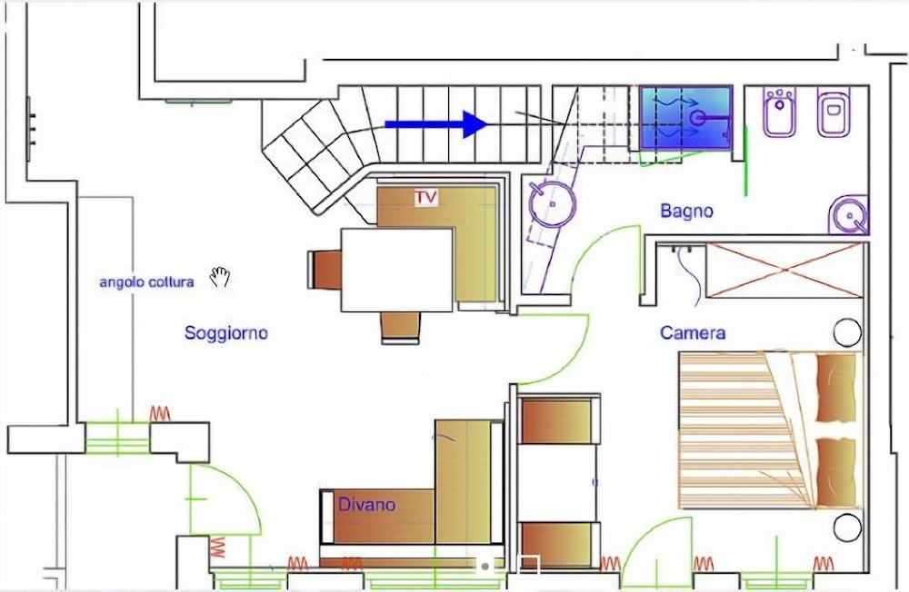 Penthouse, Kitchen (access to Spa and Panoramic Pool)