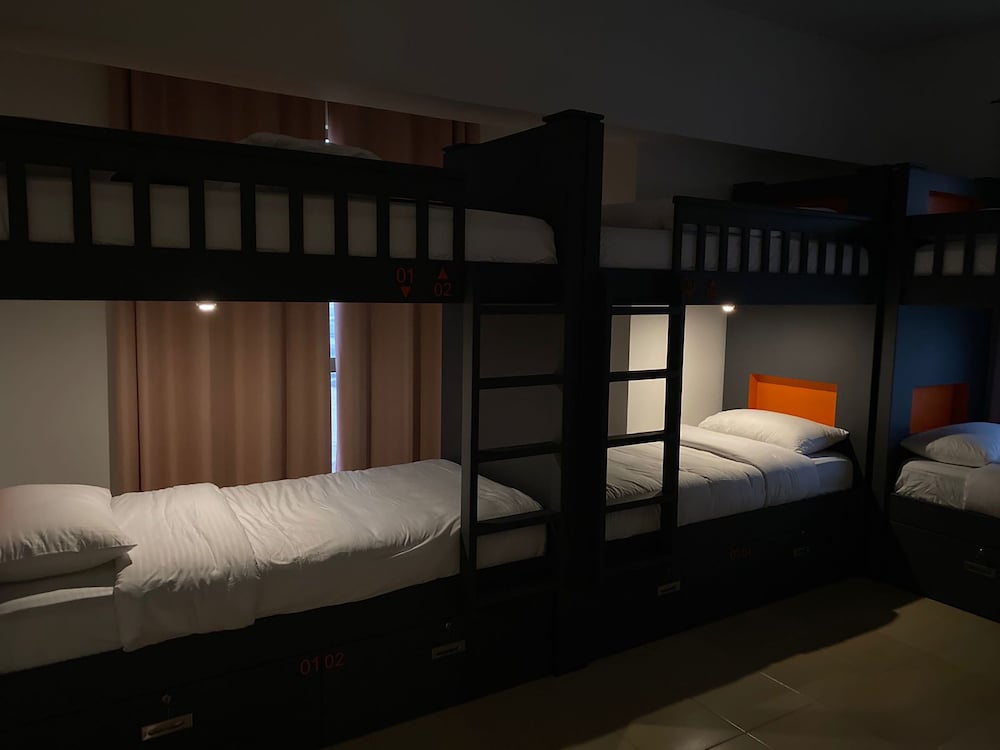 Bunk bed in a Comfort Shared Dormitory. Men only. Max 8 people, with balcony photo 2