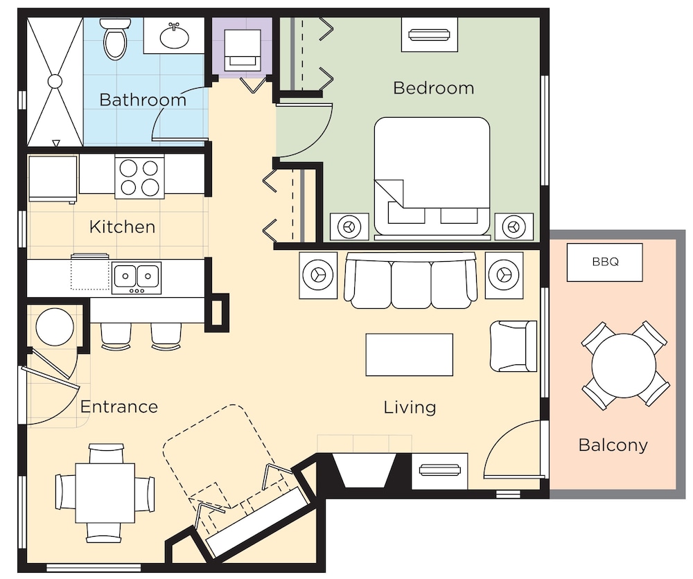 Condo, 1 Bedroom, Kitchen photo 1