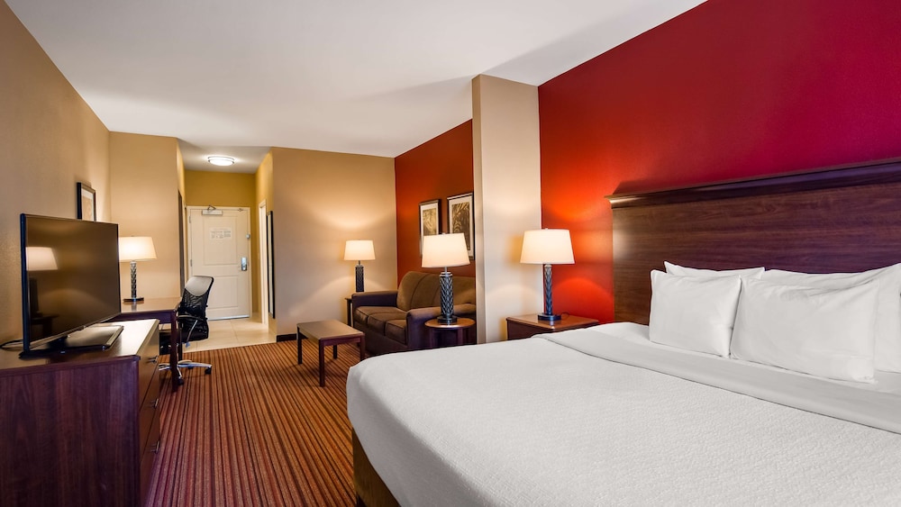 Suite, 1 King Bed, Non Smoking, Refrigerator & Microwave (Shower Only;with Sofabed) photo 1