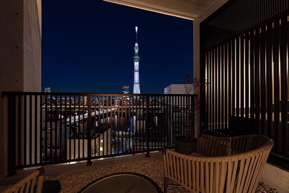 Corner Twin with Partially Open-air Bath & Tokyo Skytree View (Japanese Style TATAMI), Non Smoking