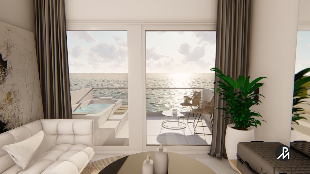 President Suite with outdoor hydromassage bathtub