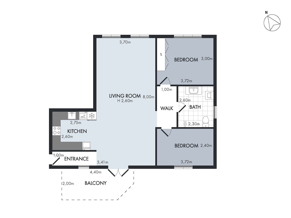 Apartment, 2 Bedrooms, Balcony photo 3