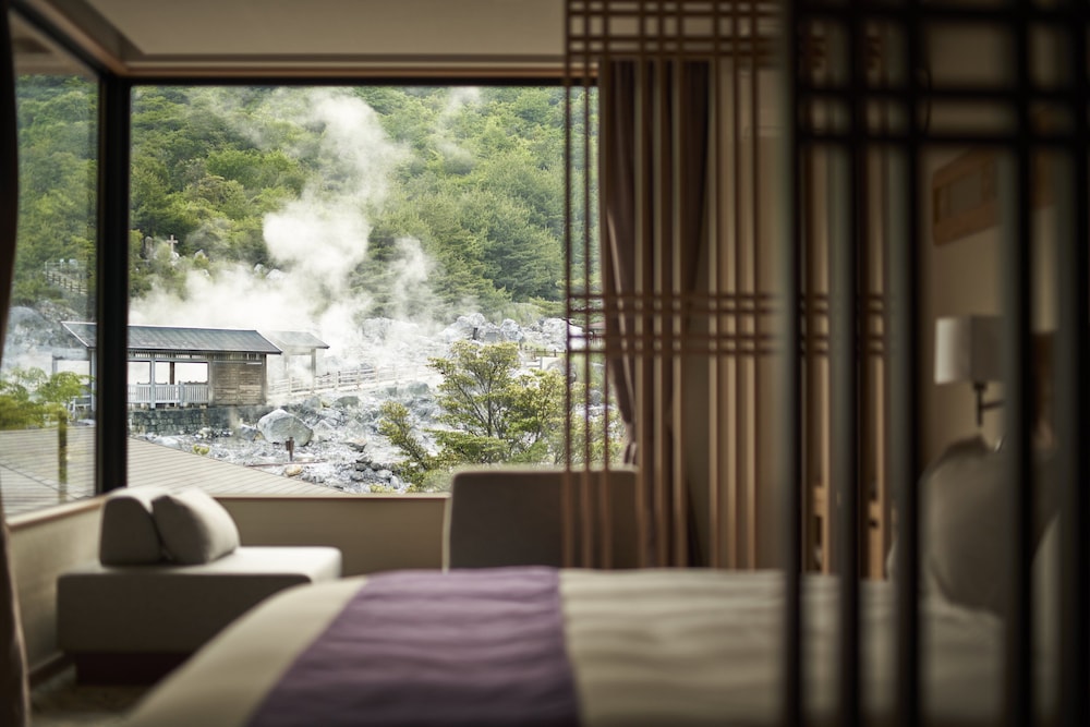Terrace Premier King Bed Double JP-Western Room, Main Bldg. (3F, Half Open Air Bath, Terrace) photo 2