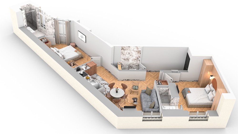 2 Bedroom Apartment with street view - 70m² photo 3