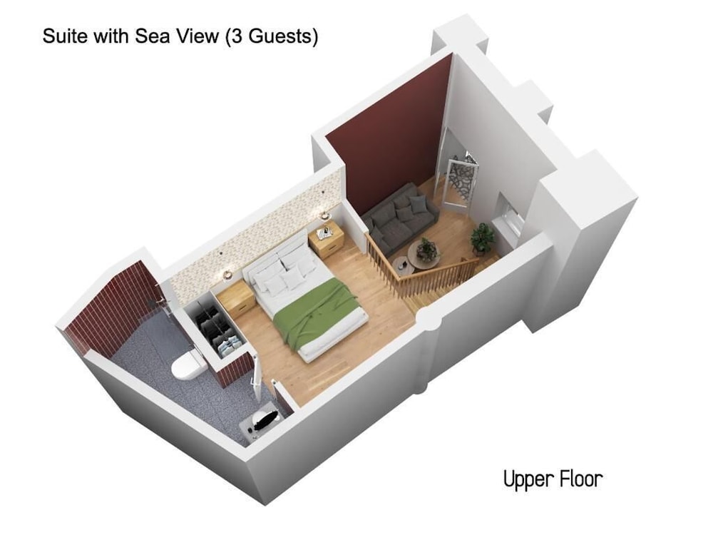 Deluxe Condo, Balcony, Sea View