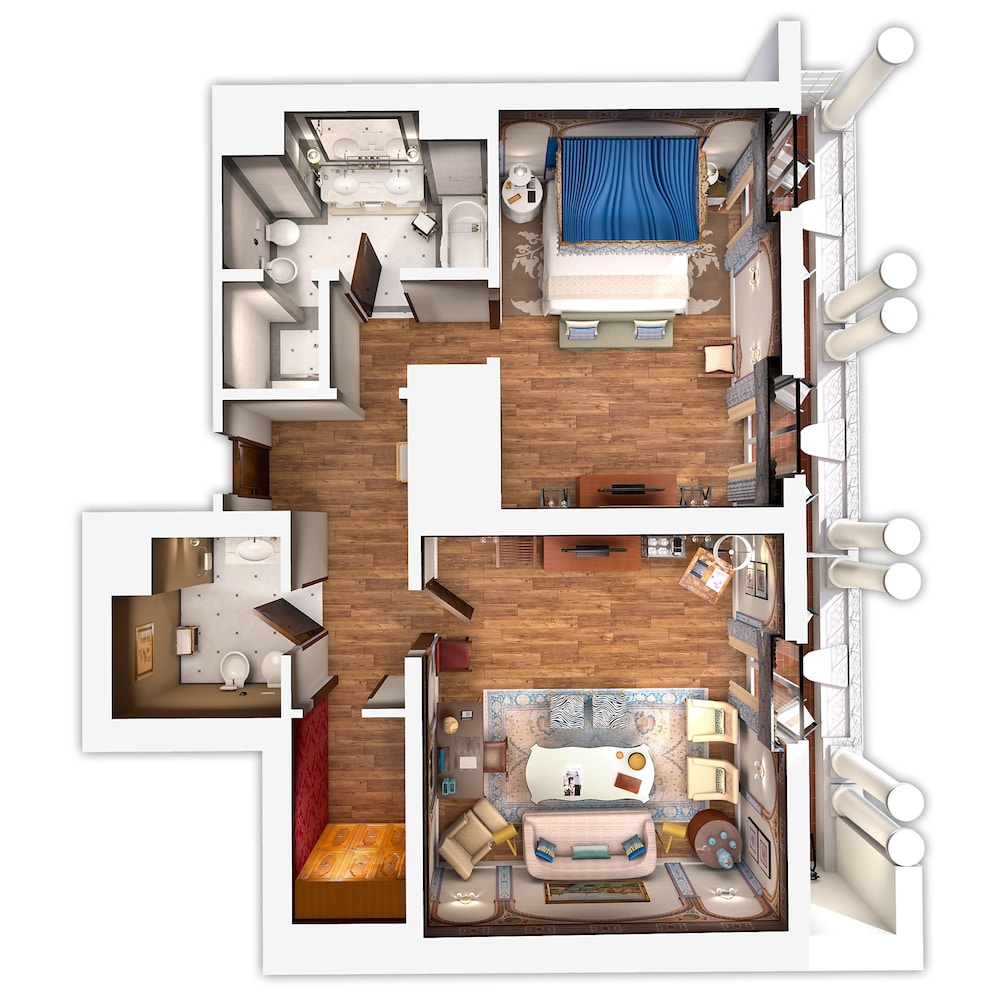 Royal Suite, 1 King Bed, Balcony, River View
