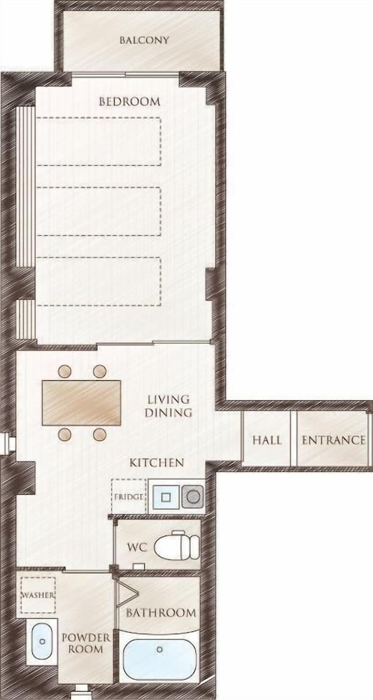 Superior Triple Room, 3 Twin Beds, Balcony photo 3