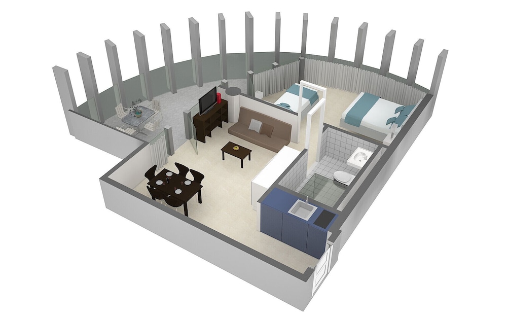 Apartment, 1 Bedroom, Accessible, Balcony