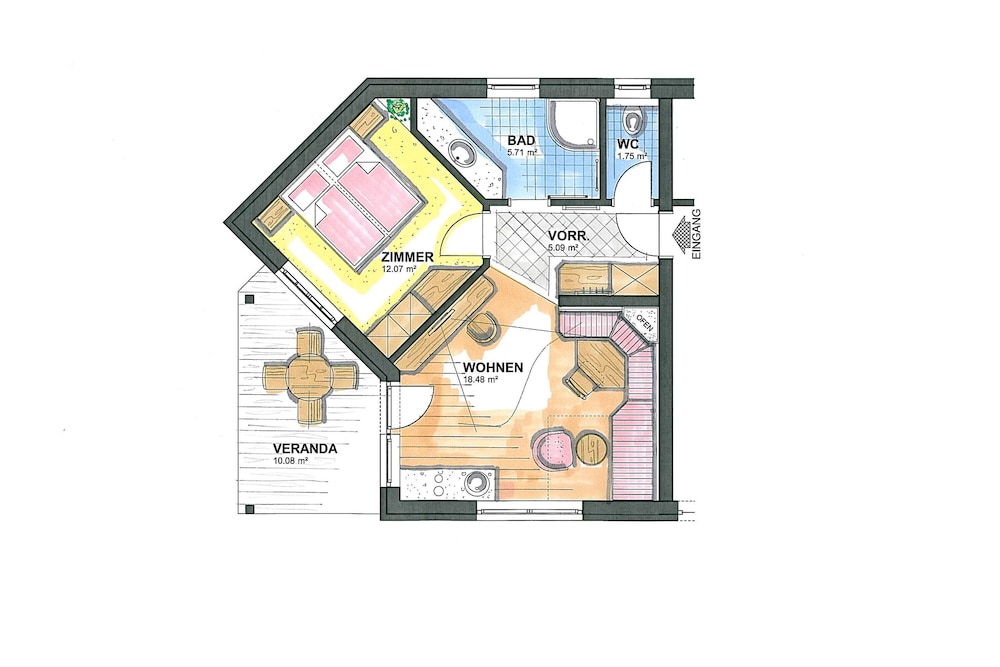 Apartment, 1 Bedroom (Flair) photo 2
