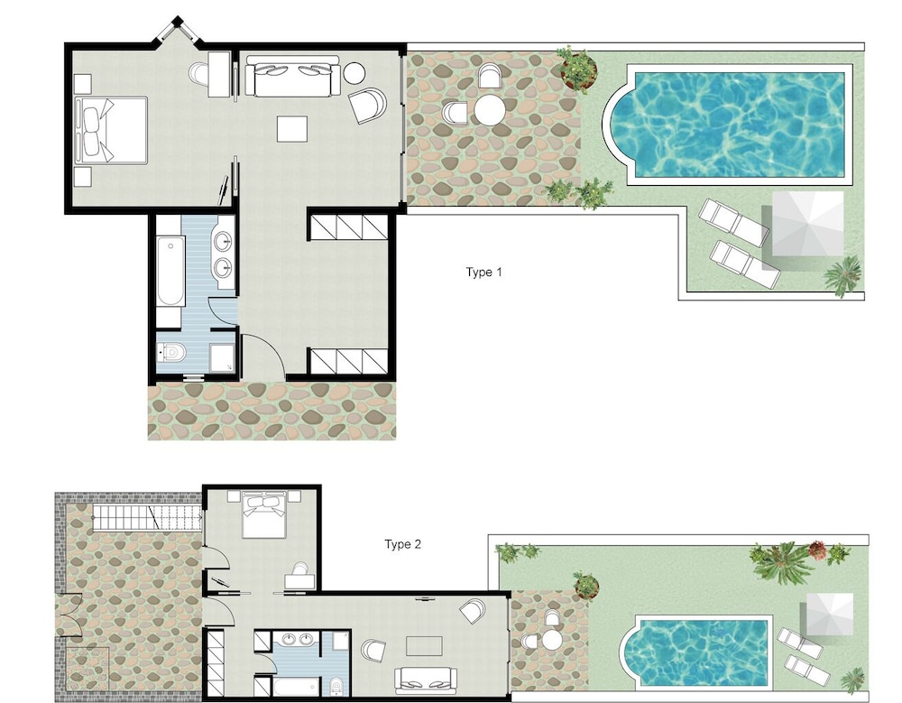 Suite, Private Pool (Bungalow Sea Front)