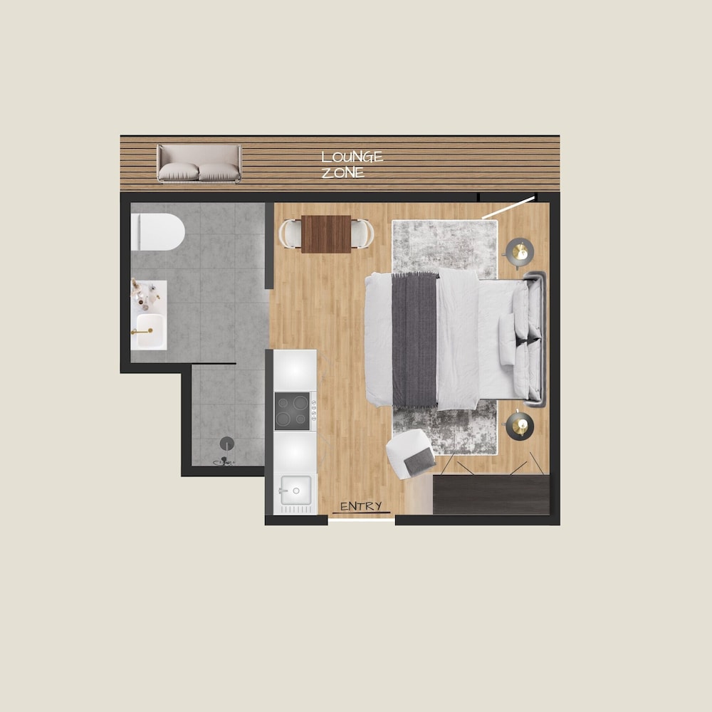 Studio Comfort, Balcony, Mountain View
