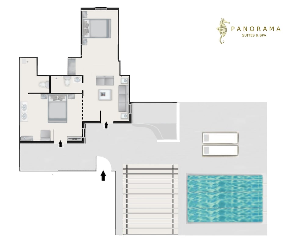 Signature Two Bedroom Suite with Outdoor Heated Plunge Pool & Sea View photo 2