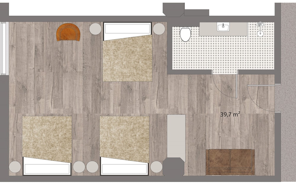 Family Room, Multiple Beds, Private Bathroom photo 2
