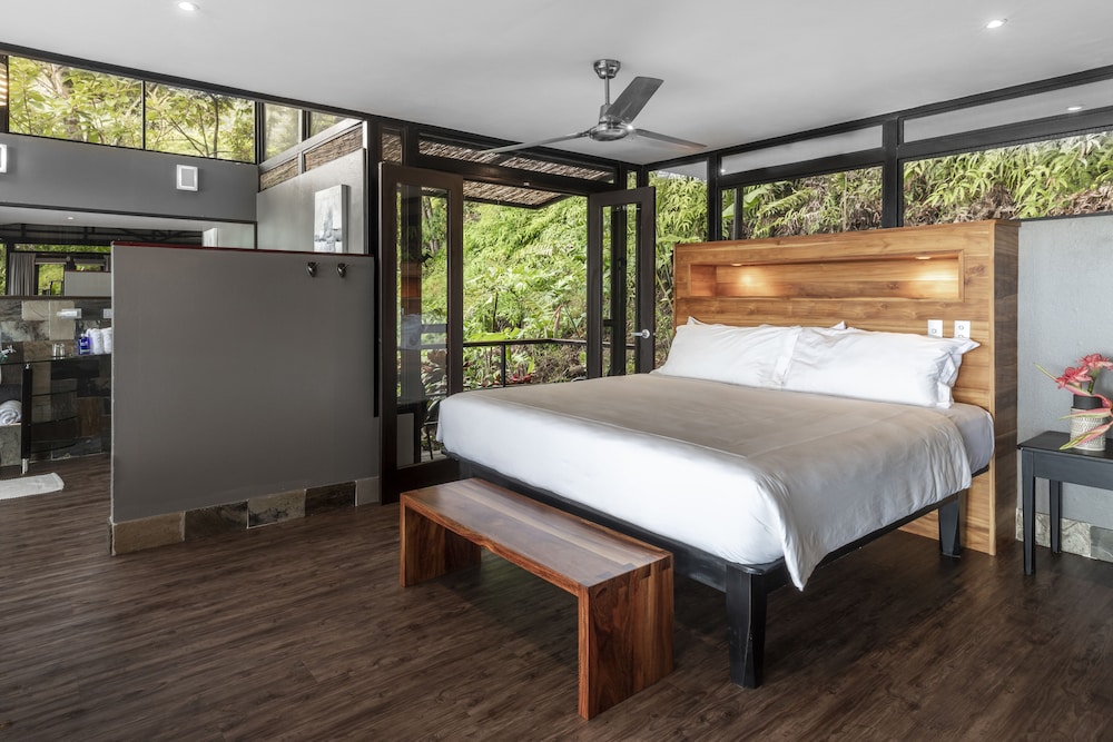 Cabaña de lujo en el árbol, 1 cama King, balcón, vista al océano