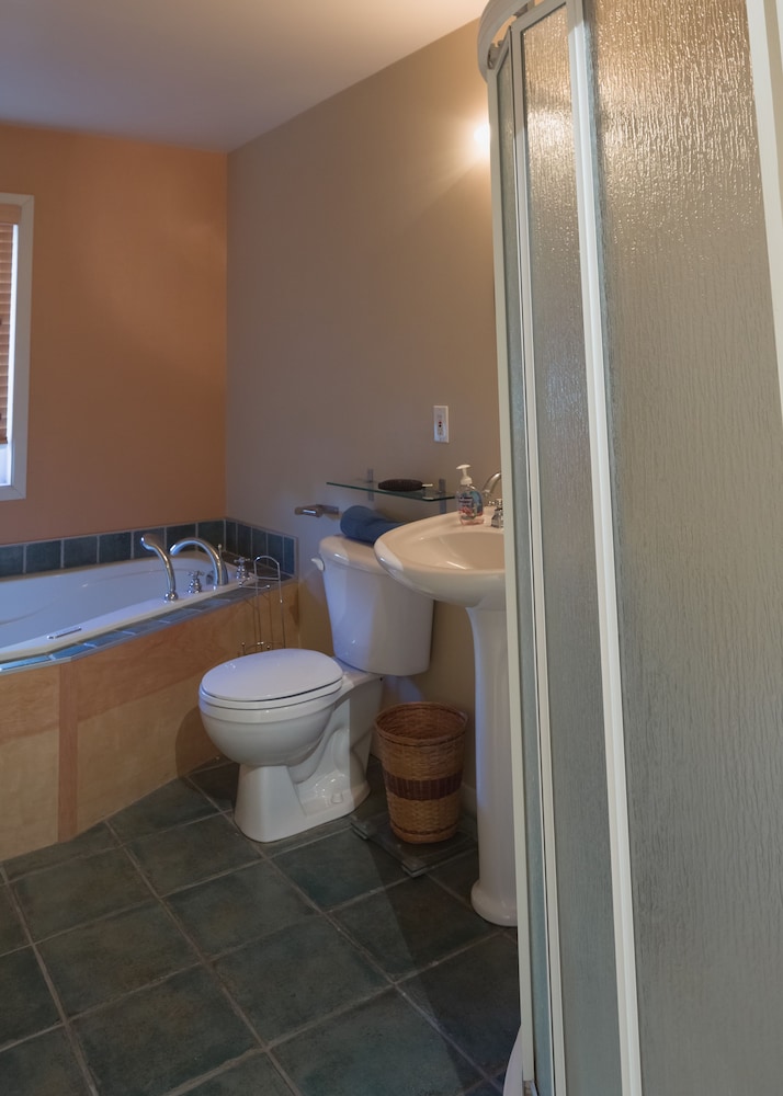 Family Room, 1 Queen Bed with futon, shared washroom photo 3