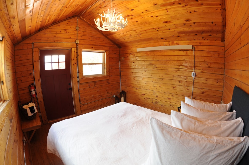 Comfort Cabin, 1 Queen Bed, Shared Bathroom, Mountain View photo 2