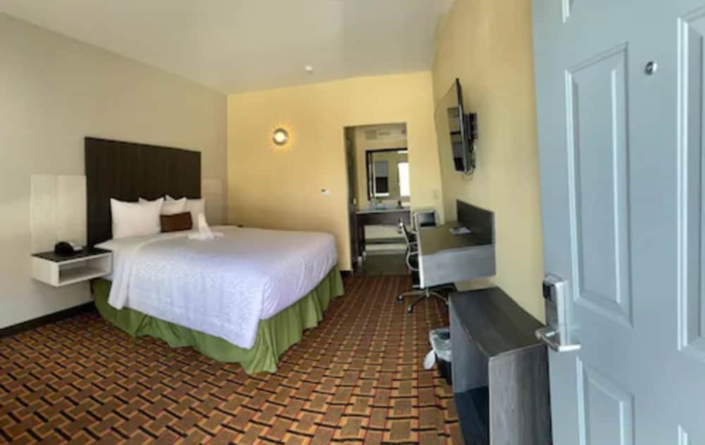 Deluxe Single Room, 1 King Bed, Smoking, Refrigerator & Microwave
