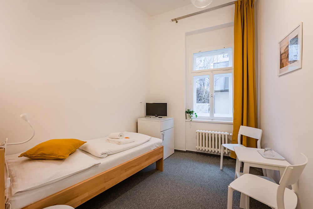 Basic Single Room, 1 Twin Bed, Refrigerator, Courtyard View