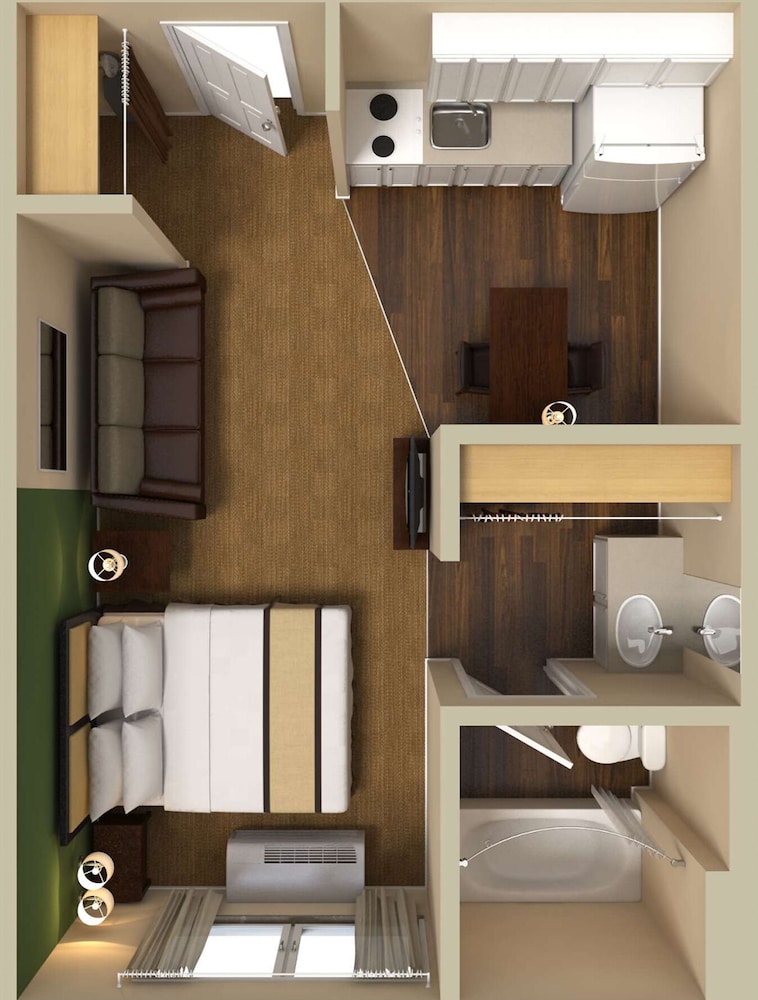 Deluxe Studio, 1 Queen Bed with Sofa bed, Non Smoking - Photo 2