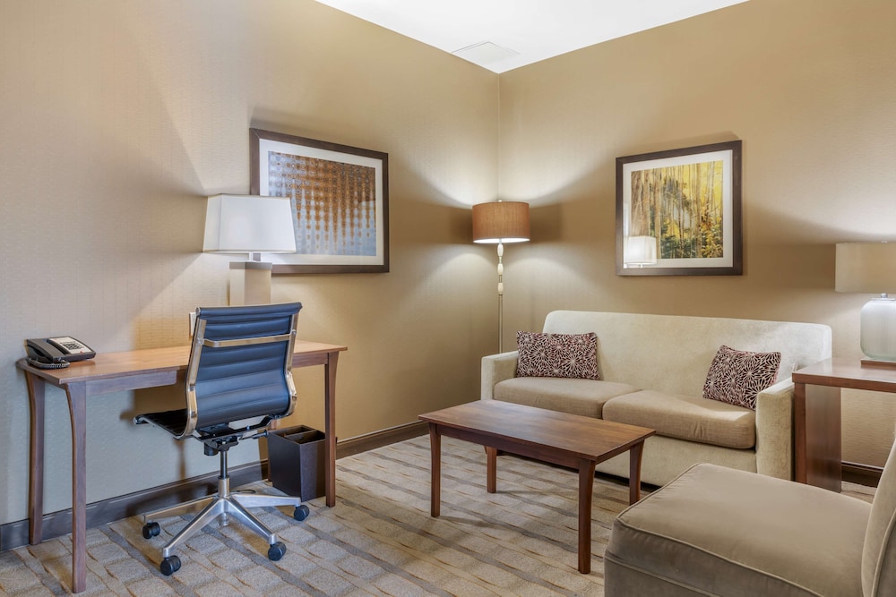 Suite, 1 King Bed, Fireplace, Garden View