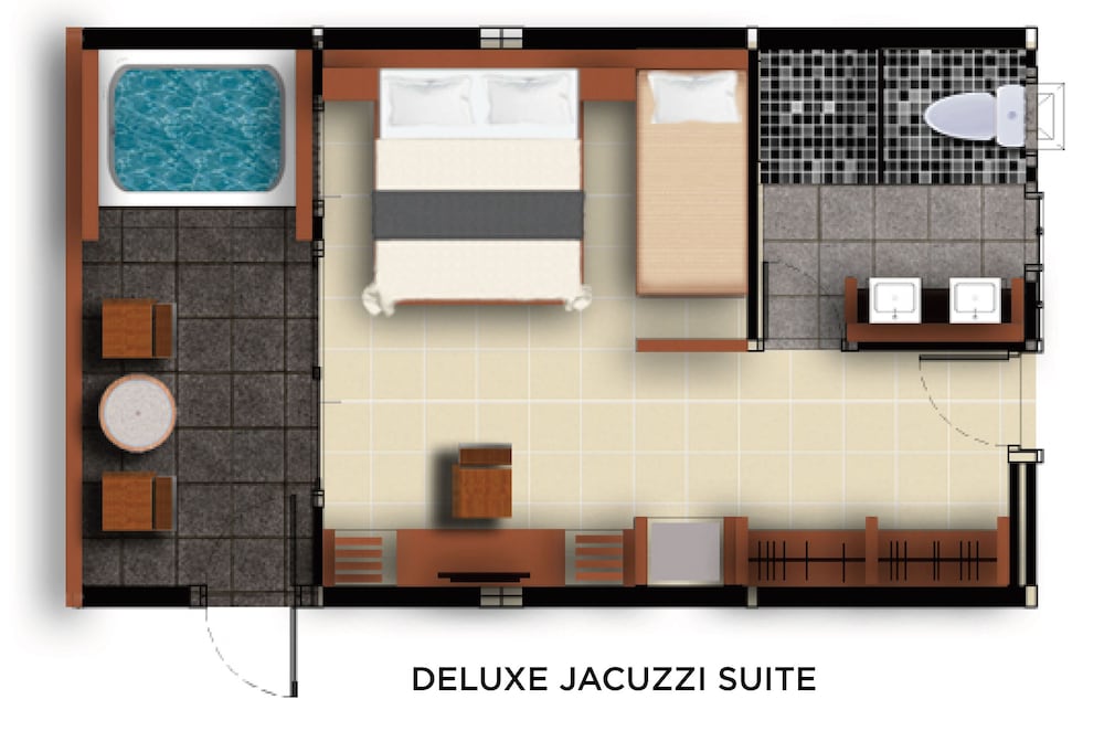 Deluxe Jacuzzi Suite Opposite Main Resort - Photo 7