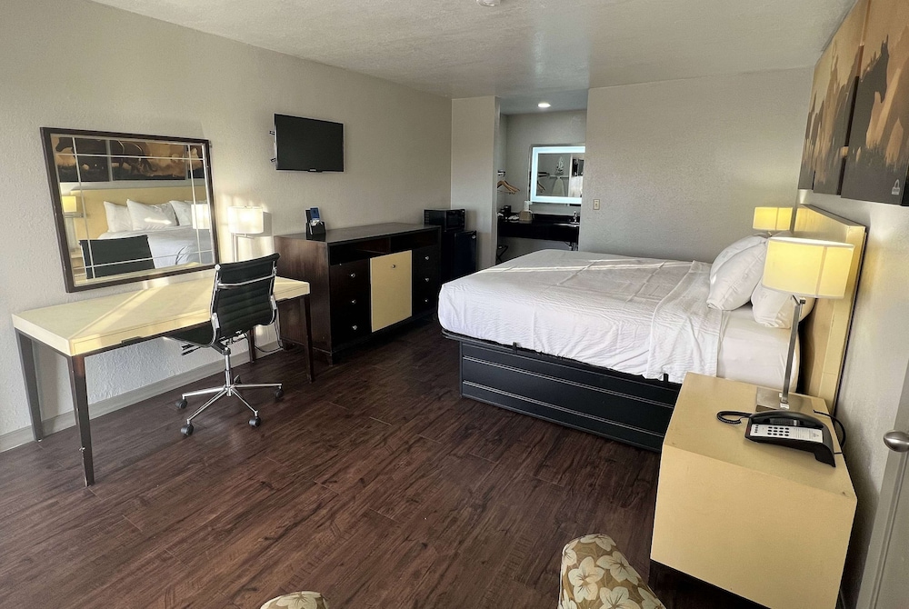 Deluxe Room, 1 King Bed, Smoking, Refrigerator & Microwave photo 3