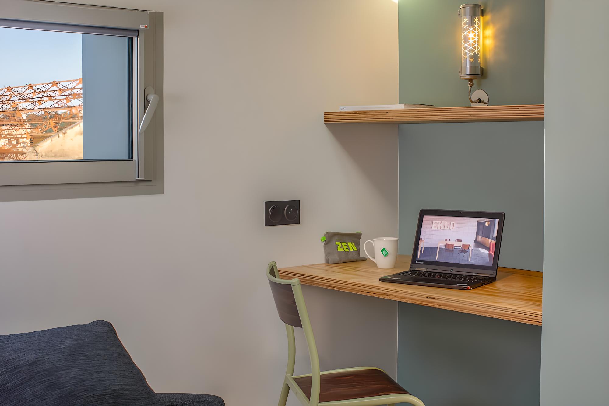 Cozy workspace for your productive getaway.