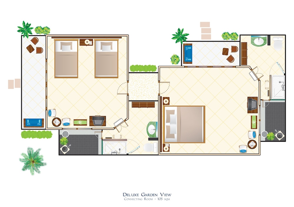 Deluxe Room, Garden View, Garden Area - Photo 7